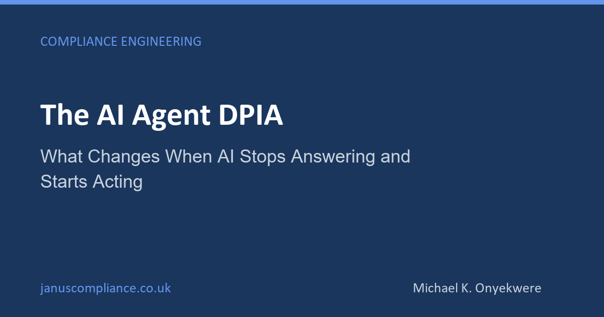 The AI Agent DPIA: What Changes When AI Stops Answering and Starts ...